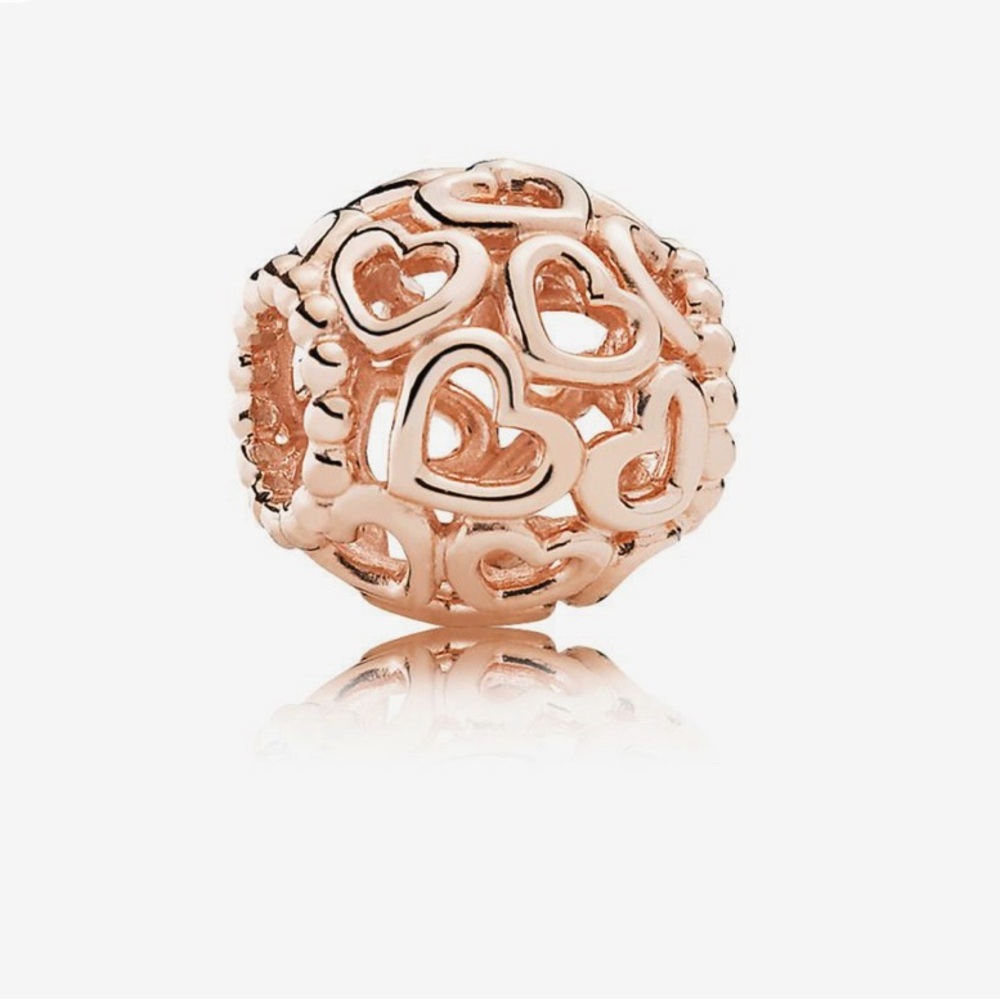PANDORA Rose Gold Heart Charm